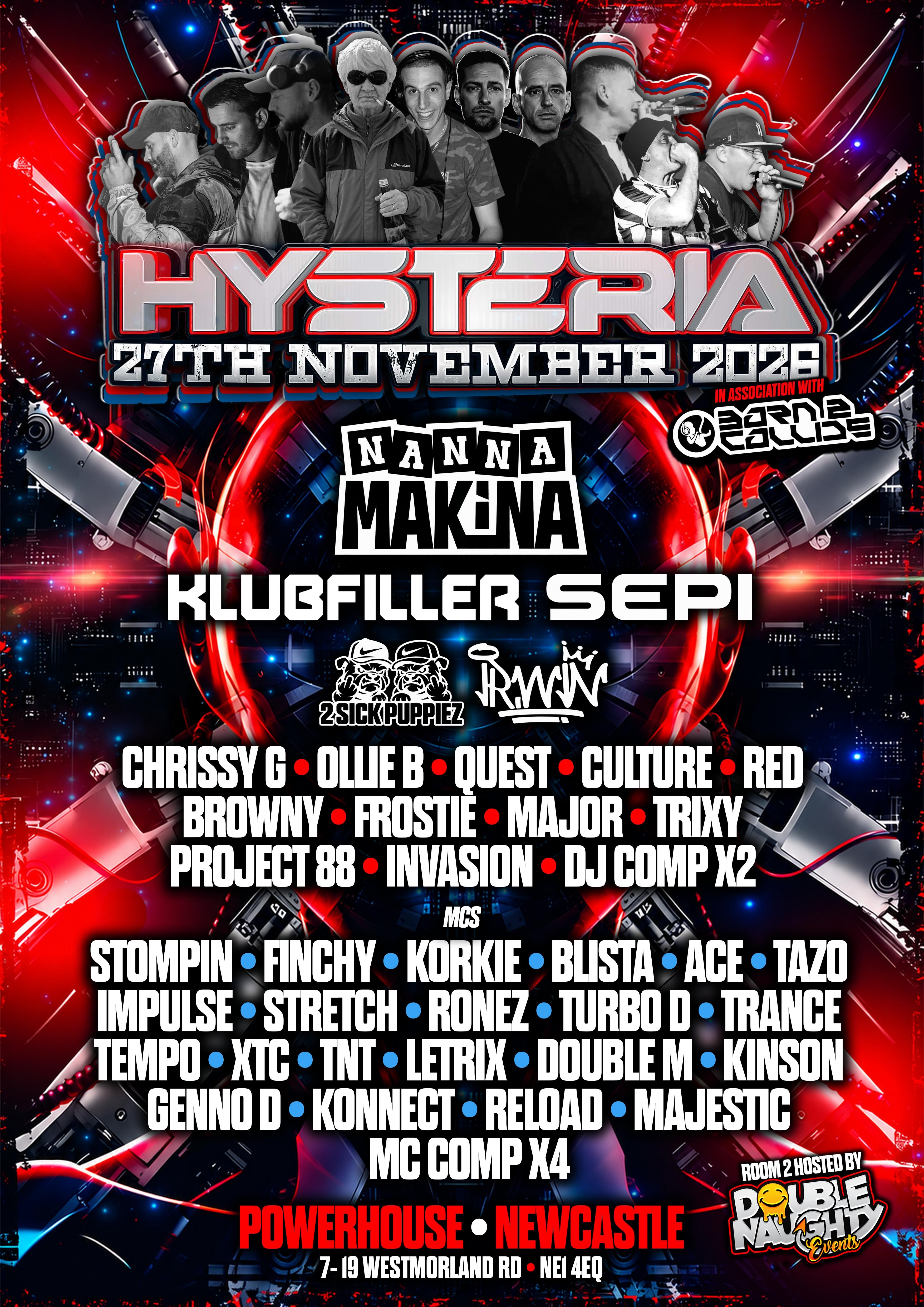 Hysteria 27th November 2026